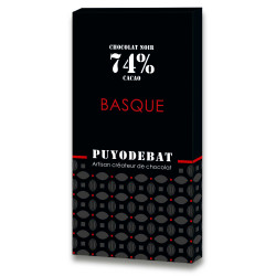Tablette chocolat 74% basque 100G