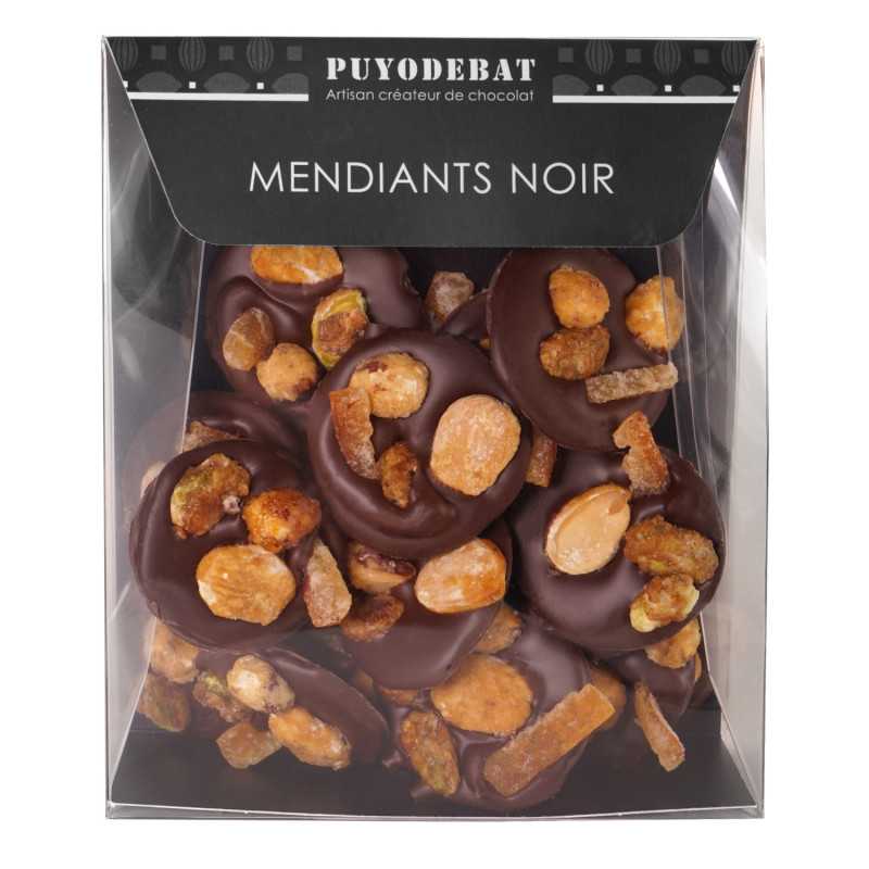 Mendiants chocolat noir aux fruits secs ou confits 200g