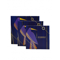 Coffret carré Oiseau Violet